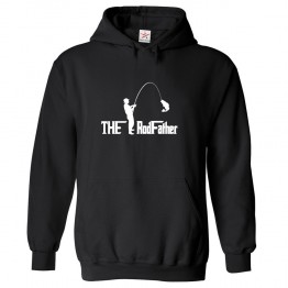 The Rodfather Classic Unisex Kids and Adults Pullover Hoodie for Fishing Lovers